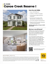 Canoe Creek Reserve I Community Flyer