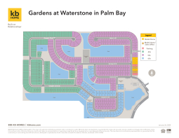 Gardens at Waterstone Site Map