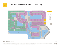 Gardens at Waterstone Site Map