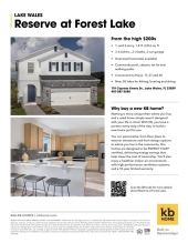 Reserve At Forest Lake Community Flyer