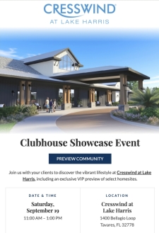 Cresswind at Lake Harris Clubhouse Showcase