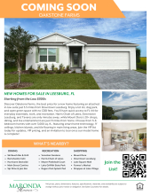 Coming Soon! Our newest Community in Leesburg - Oakstone Farms