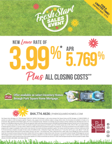 The Freshest Savings: New Lower Rate + Closing Costs!
