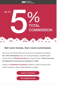 Earn Up to 5% Commission at Windward Preserve