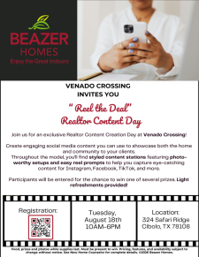 Realtor Content Day in Venado Crossing