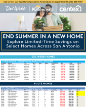PulteGroup San Antonio Available Inventory