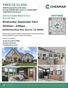 FREE CE Class at Caliza Reserve