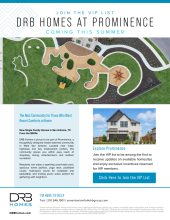 Join the VIP List for DRB Homes at Prominence