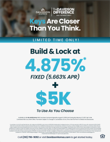 4.875% Fixed + $5K on TBB Homes