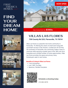 Villas Las Flores Now Open
