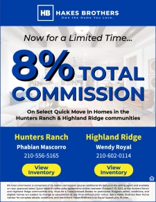 8% Commission in Hunters Ranch and Highland Ridge