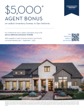 $5,000 Agent Bonus on Select Homes