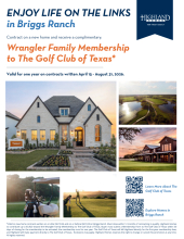 Contract on a Home and Receive a Complimentary Wrangler Family Membership