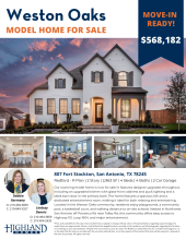 Model Home for Sale in Weston Oaks