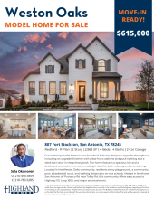 Model Home for Sale in Weston Oaks
