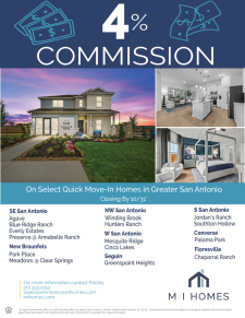 4% Real Estate Agent Commission on Select Homes