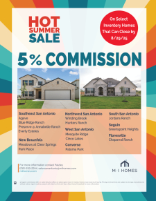 5% Agent Commission in Select Communities!