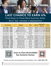 6% Commission on Select Westside Pulte & Centex Homes