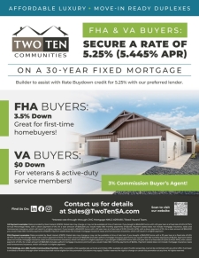 5.25% Interest Rates for FHA & VA Loans