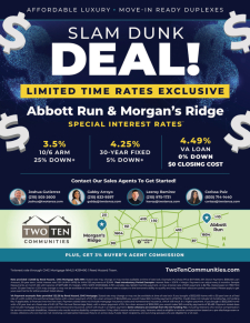 Slam Dunk Deals at Abbott Run and Morgan's Ridge