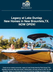 Legacy at Lake Dunlap Model Home Now Open