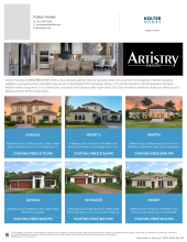 Artistry Sarasota - Available Floorplans