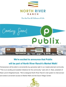 Publix Coming Soon to North River Ranch